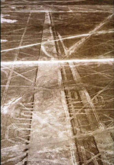Linjer p Nazca Hjsletten i Peru
